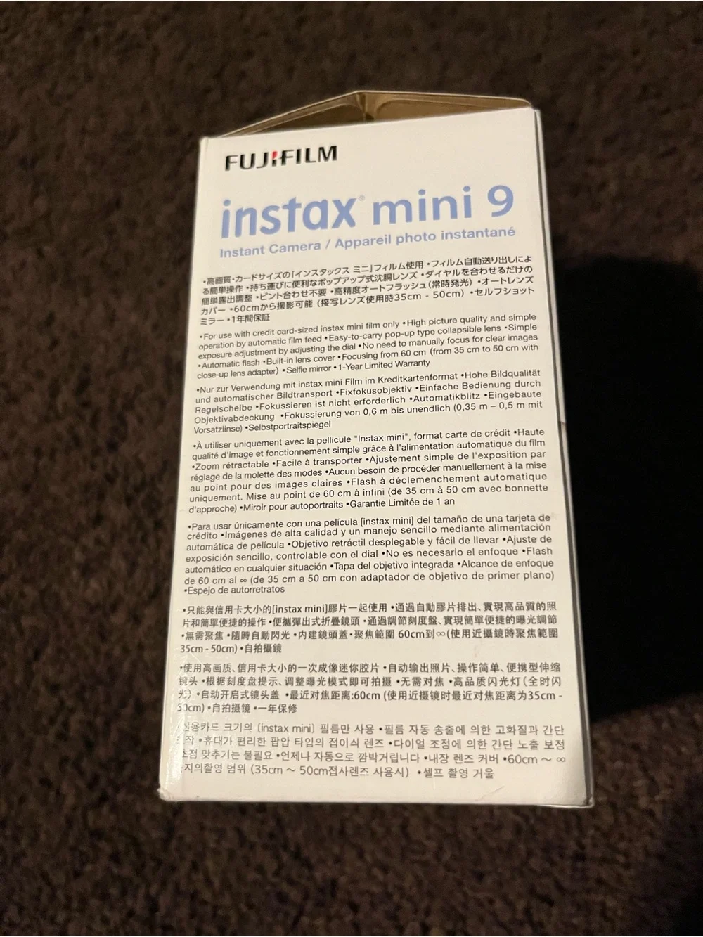 Fujifilm instax mini 9 Instant Camera in Blue with Matching Case